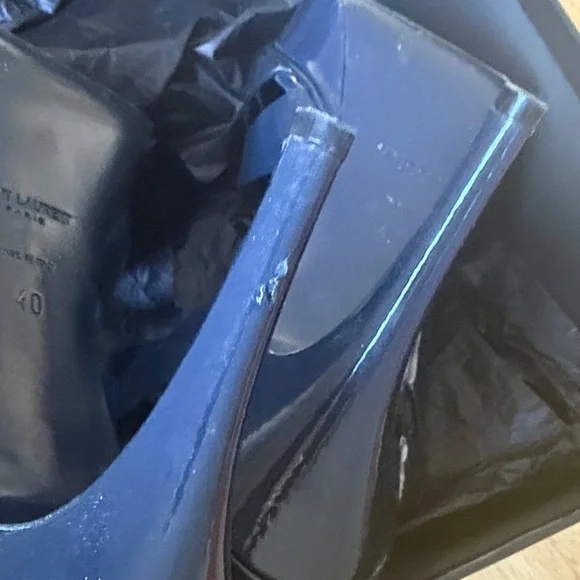 Saint Laurent Tribute Platform Sandals in Patent Leather Size 40 - Picture 5 of 8